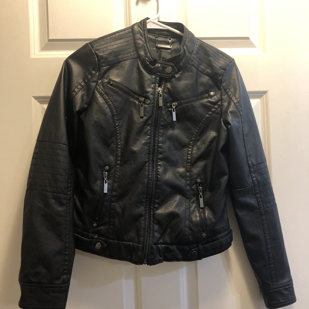 F2 Brand Leather Jacket, Size Small